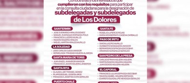 Más de 70 ciudadanos se registraron para obtener los cargos de Subdelegados Municipales