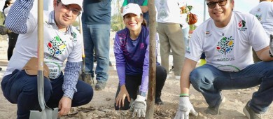 Reforestan 500 árboles en el Centro Deportivo Municipal “El Piojillo”
