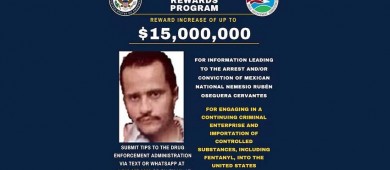 EU aumenta recompensa por El Mencho; ofrece 15 millones por líder del CJNG