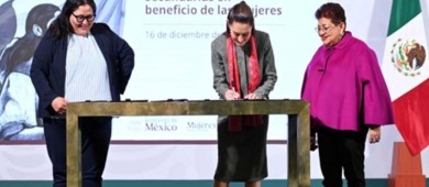 Sheinbaum firmó decreto de reformas contra la violencia vicaria y la brecha salarial