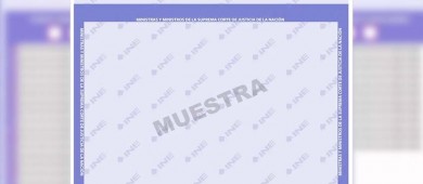 Así será el diseño de las boletas que se usarán en la elección del Poder Judicial