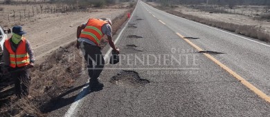 En riesgo automovilistas por pésimo estado de la carretera transpeninsular