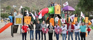 Inicia el año Milena Quiroga con la inauguración de dos parques recreativos