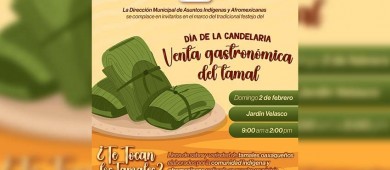 Invitan a celebrar el Día de la Candelaria en el Jardín Velasco; habrá venta de tamales