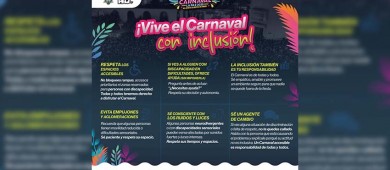 Como cada año. Garantizan espacio para personas con discapacidad en el Carnaval de La Paz