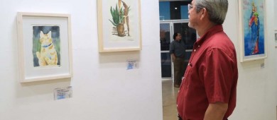 Inauguran en la UABCS exposición colectiva de acuarela
