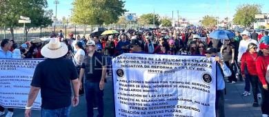 Jubilación digna y que se retire el Afore, parte de las peticiones del Magisterio BCS