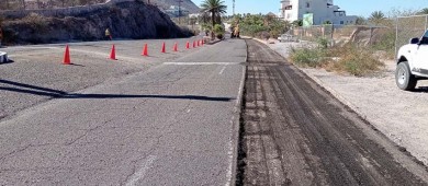 Ya iniciaron los trabajos de rehabilitación en la carretera La Paz a Pichilingue