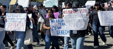 "¡Queremos clases, no pretextos!"; estudiantes del ITES exigen regresar a clases