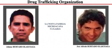 EU ofrece hasta 8 mdd por líderes de La Nueva Familia Michoacana