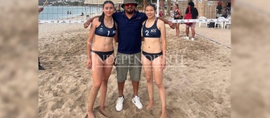 Las sudcalifornianas Arline y Danna ganan el macro-regional de voleibol de playa de los nacionales CONADE 2025