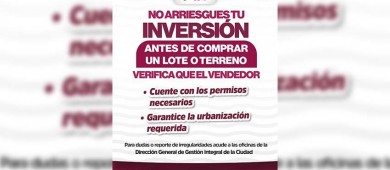 Alerta el Ayuntamiento de La Paz sobre la venta irregular de terrenos