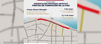 Cerrado el malecón este fin de semana por las Fiestas de Fundación de La Paz