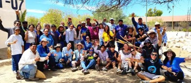 Instalan en UABCS un jardín de lluvia