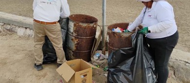 Recolectan más de 6 toneladas de residuos en playas, zona de arroyos y manglares