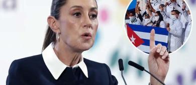 Sheinbaum rechaza 'explotación' y 'trabajo forzado' de médicos cubanos en México