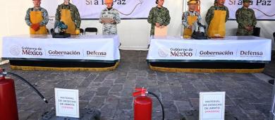 Sheinbaum celebra recuperación de más de 2,000 armas de fuego en su gobierno