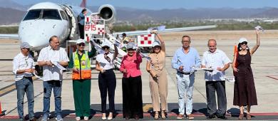Por primera vez, La Paz se conecta vía aérea con Aguascalientes