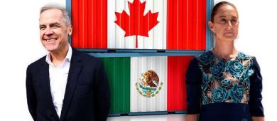 Sheinbaum acuerda colaboración comercial más fuerte con Canadá tras amenazas arancelarias de Trump
