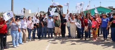 Encabeza Edith Aguilar arranques de obra y audiencias públicas en Guerrero Negro