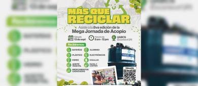 Posponen Mega Jornada de Acopio de Residuos “Más Que Reciclar” para el sábado 13 de septiembre