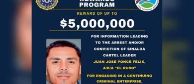 EE.UU. ofrece recompensa de 5 mdd por ‘El Ruso’, líder del Cártel de Sinaloa