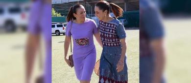 Milena Quiroga recibe respaldo de Claudia Sheinbaum en informe de resultados