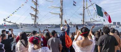 Cuatro meses después del choque en Brooklyn, el ‘Cuauhtémoc’ emprende su regreso a México