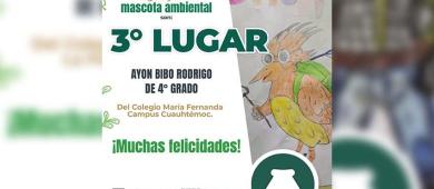 Niñas y niños destacan creatividad en el concurso “Imagina y crea la mascota ambiental”