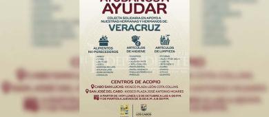 Instalan en Los Cabos centros de acopio para damnificados de Veracruz