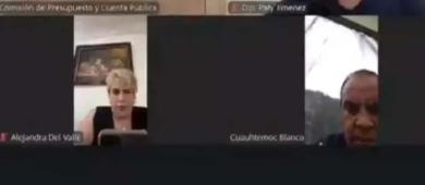 Cachan a Cuauhtémoc Blanco jugando pádel en sesión del Congreso