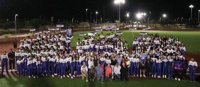 Abandera Milena Quiroga a deportistas que representarán La Paz en Olimpiada Estatal