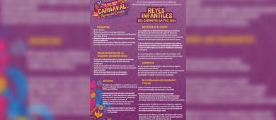 Invita DIF La Paz a participar en la convocatoria de Reyes Infantiles y de la Tercera Edad del Carnaval 2026