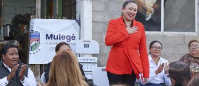 Encabeza Edith Aguilar el inicio de la obra de pavimentación en la zona tradicional de Santa Rosalía