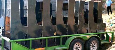 Destruye la FGR en BCS dos vehículos con blindaje artesanal y 59 máquinas tragamonedas