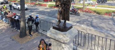 Sheinbaum devela 6 esculturas de mujeres ancestras en Reforma; "es un acto de justicia histórica"