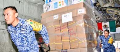 Defensa traslada 38.8 toneladas de ayuda humanitaria a Jamaica