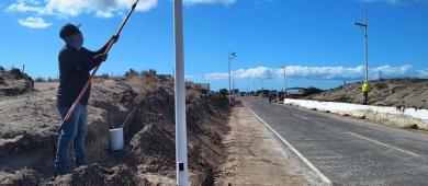 Servicios Públicos de La Paz refuerza labores de limpieza y mantenimiento en Puerto Chale