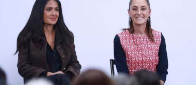 Salma Hayek reconoce el apoyo de la presidenta Sheinbaum a la industria cinematográfica