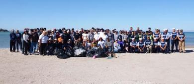 Recolectan 62 kilogramos de residuos en Macro Limpieza en playa El Sonorense