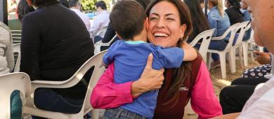 Entrega Milena Quiroga rehabilitación del Centro Impulso INVI Mezquitito