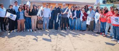 Entrega la alcaldesa Edith Aguilar 8 obras de infraestructura y deporte en Guerrero Negro