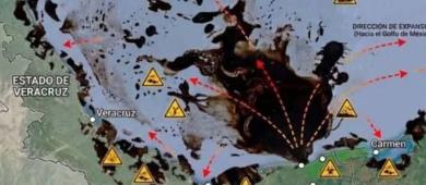 Derrame de hidrocarburo en el Golfo de México tiene tres fuentes, revela Secretaría de Marina