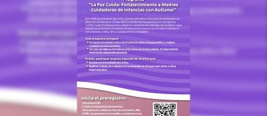 Anuncian programa de apoyo a madres cuidadoras de infancias con autismo en La Paz
