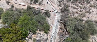 Avanza la construcción del mirador y escalinata en Colina de la Cruz