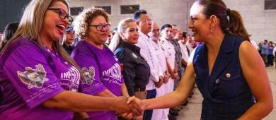 Destaca Milena Quiroga resultados en seguridad en La Paz; alinea su estrategia con el gobierno federal