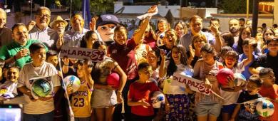 Inaugura Milena Quiroga parque para más de 2,300 familias de La Paz