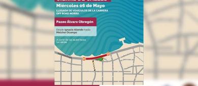 Anuncian cierres viales en el malecón de La Paz por carrera de Off Road NORRA Baja 2026