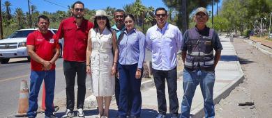 Edith Aguilar supervisa obra histórica en la comunidad de San Ignacio