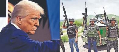 Trump insiste en decir que los cárteles gobiernan México